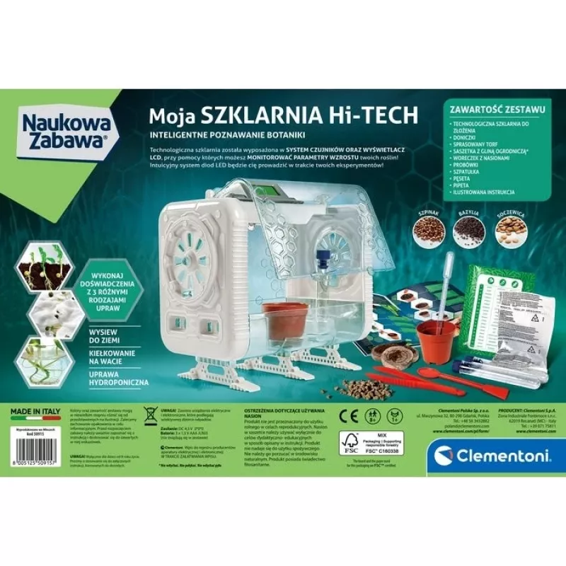 Clementoni Scientific Fun - High-Tech Greenhouse Lab: Botanische Experimente
