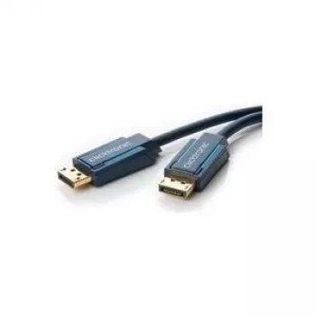 CLICKTRONIC Microconnect 10m DisplayPort Kabel Stecker auf Stecker Schwarz 4K 60Hz