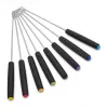 Cloer 6679 Elektrisches Fondue-Set 1000W Schwarz Edelstahltopf 8 Gabeln