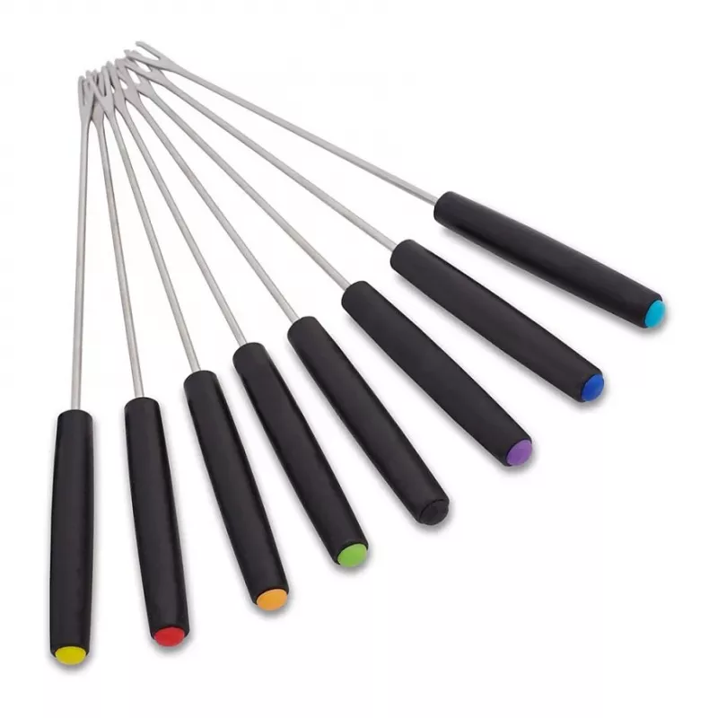 Cloer 6679 Elektrisches Fondue-Set 1000W Schwarz Edelstahltopf 8 Gabeln