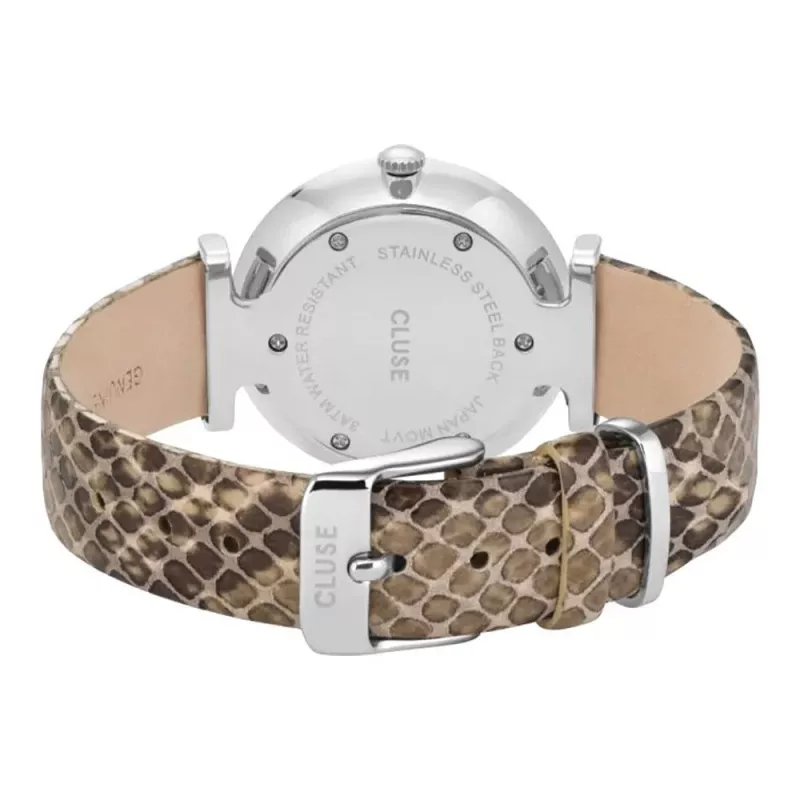 CLUSE Minuit Damenuhr 33 mm Roségold Edelstahl Mesh