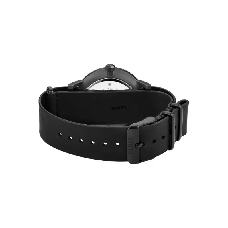 CLUSE Damenuhr CW0101501010 40 mm Roségold Edelstahlgehäuse Graues Lederarmband