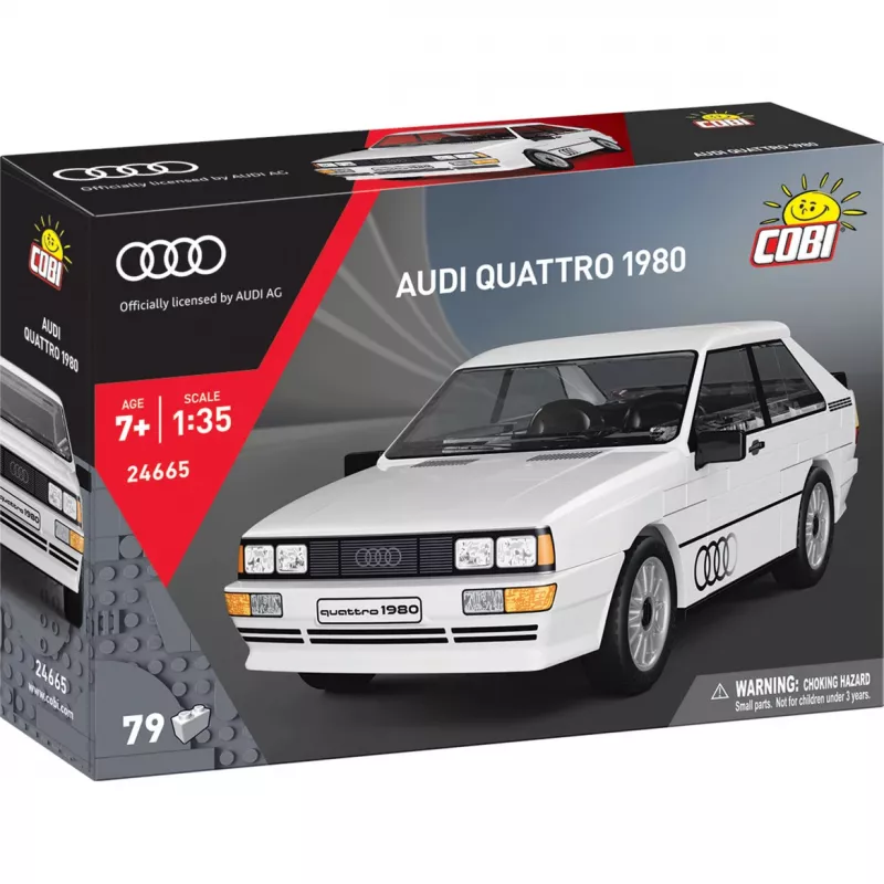 Cobi Audi Quattro 1980 Weiß 1:35 Maßstab Bausteine-Set