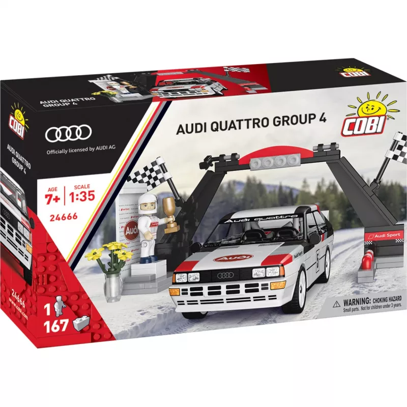 Cobi Audi Quattro Group 4 Bausteine-Set (Maßstab 1:35, 240 Teile)
