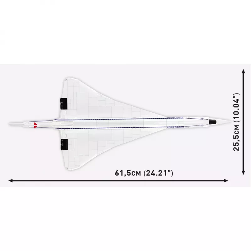 COBI Concorde G-BBDG Bausteine-Set 450 Teile Maßstab 1:95