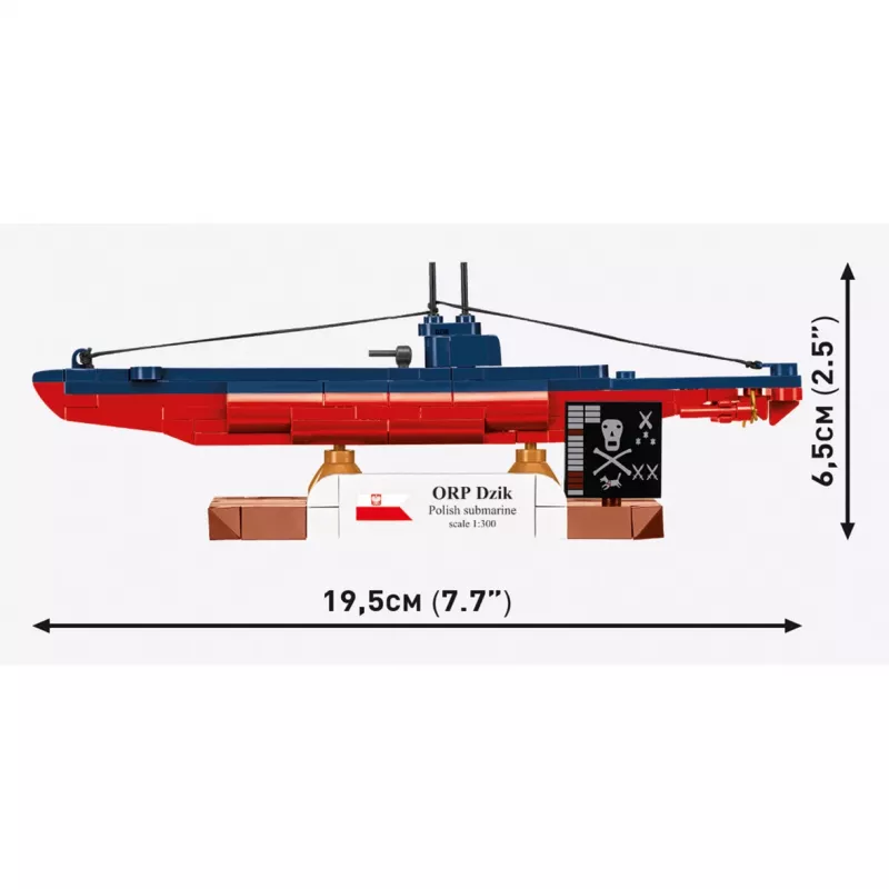 COBI ORP Dzik Polnisches U-Boot (Maßstab 1:300)