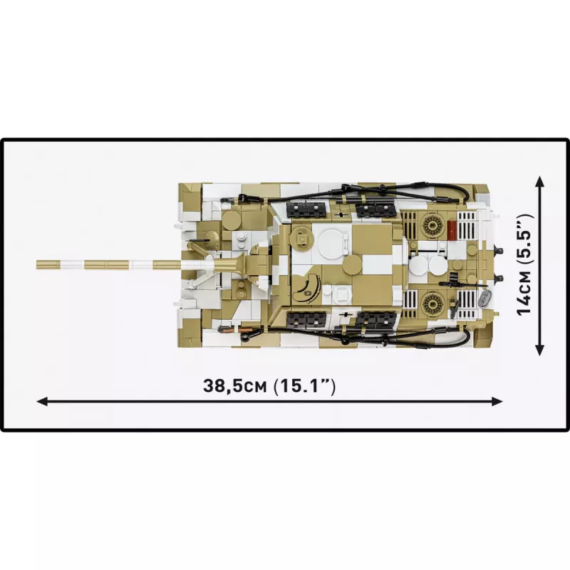 COBI Panzerjäger Tiger Ausf. B Jagdtiger Bausteine-Set (1371 Teile)