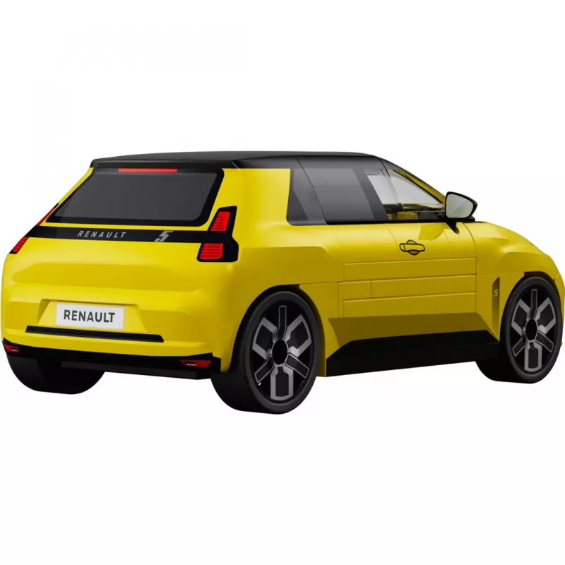 COBI Renault 5 E-Tech Gelb 1:35 Maßstab Druckgussmodellauto