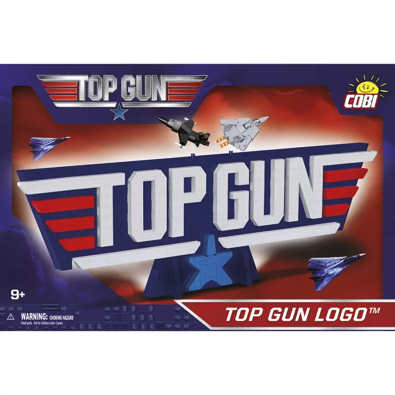 COBI Top Gun Logo F-14 Tomcat Kampfflugzeug Bausteine 732 Teile