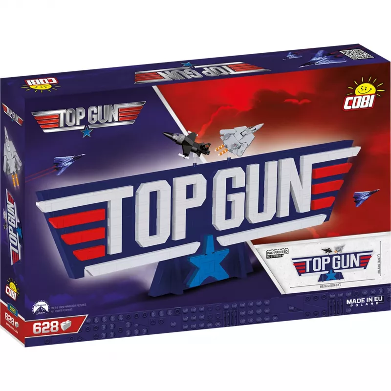 COBI Top Gun Logo F-14 Tomcat Kampfflugzeug Bausteine 732 Teile