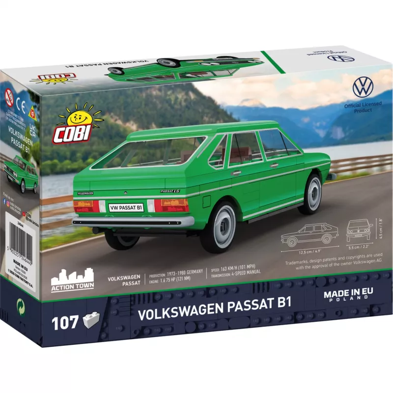 COBI Volkswagen Passat B1 (Grün, Maßstab 1:35) Baukasten