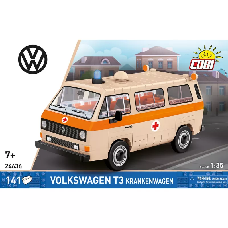 COBI Volkswagen T3 Ambulance Plastic Model Kit 1:35