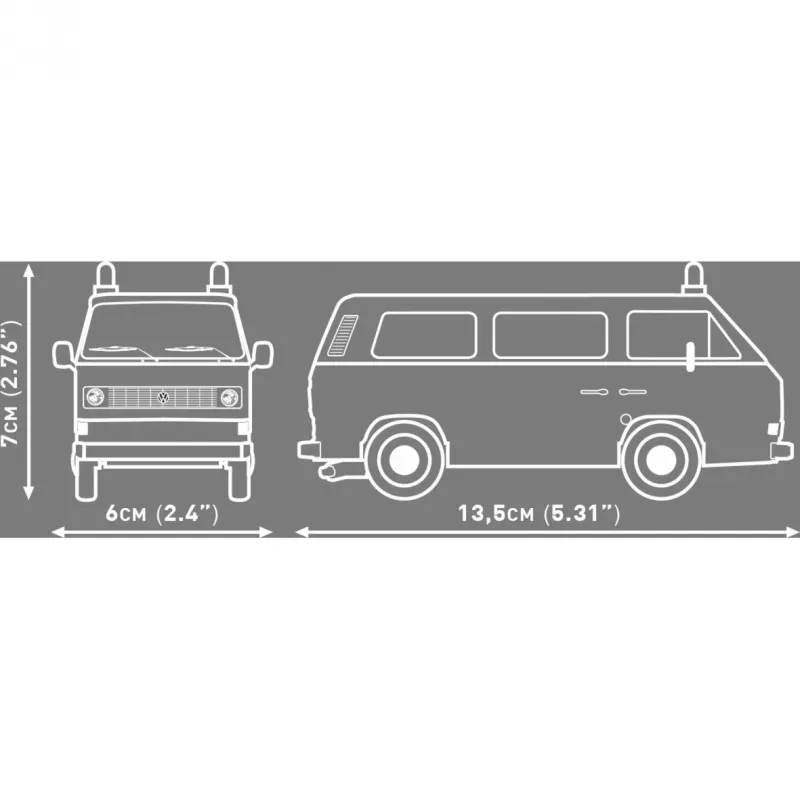 Cobi Volkswagen T3 Feuerwehr Feuerwehrauto Bausteine-Set (230 Teile)
