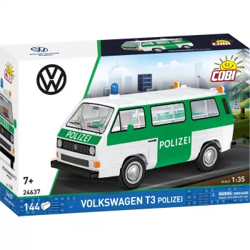 COBI Volkswagen T3 Polizei Bausteine-Set Maßstab 1:35 225 Teile