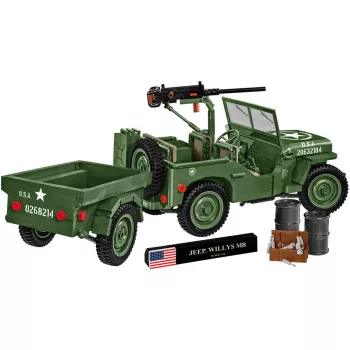 COBI Willys MB & Trailer Executive Edition Bausteine-Set (400 Teile)