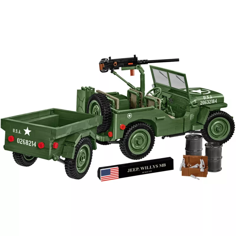 COBI Willys MB & Trailer Executive Edition Bausteine-Set (400 Teile)