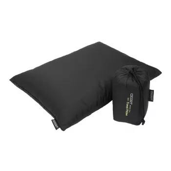 COCOON Daunenkissen DP3 - Premium Gänsedaunen-Reisekissen, Grau, 700+ Bauschkraft, Ultraleicht & Kompakt