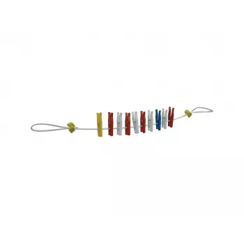 Coghlans Brunner Easy Dry 10 m ausziehbare Wäscheleine mit Saugnäpfen und Haken