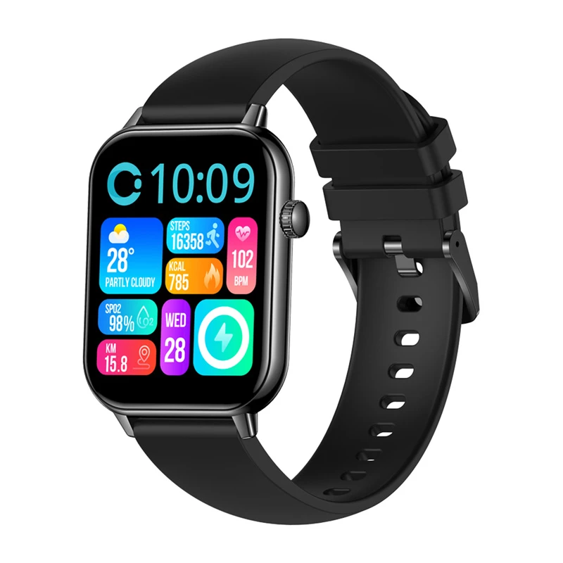 COLMI C28 Smartwatch - Black Silicone