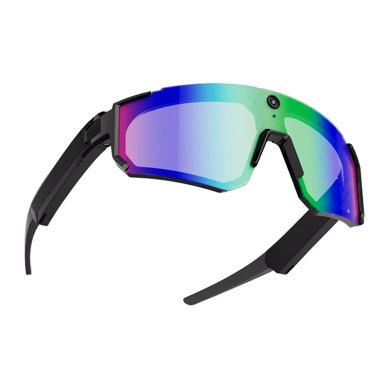 COLMI V06 AI Sports Sunglasses (Schwarz mit blauen Gläsern)