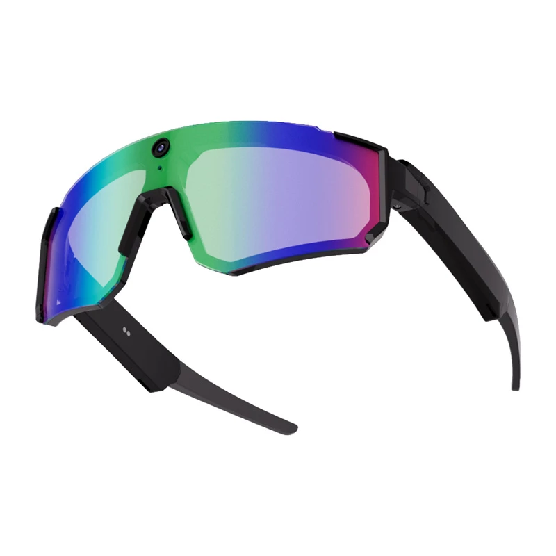COLMI V06 AI Sports Sunglasses (Schwarz mit blauen Gläsern)