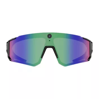 COLMI V06 AI Sports Sunglasses (Schwarz mit blauen Gläsern)