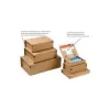 ColomPac CP 066.02 Versandkarton SM, Braun, Innenmaß 215 x 155 x 43 mm, Selbstklebend