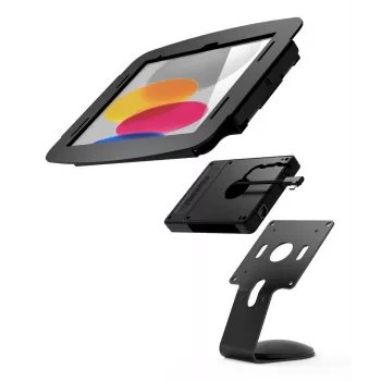 Compulocks Sicherheitsgehäuse für Apple iPad 10,9 Zoll (10./11. Generation) mit Tresen-/Wandhalterung und Hub, Schwarz