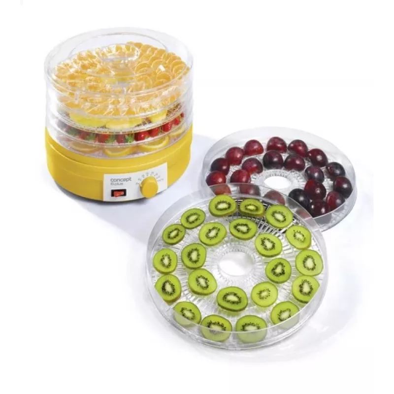 CONCEPT Dörrautomat SO1015 – 5 Tabletts, 245 W, Weiß