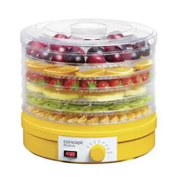 CONCEPT Dörrautomat SO1015 – 5 Tabletts, 245 W, Weiß