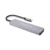 CONCEPTRONIC 7-in-1 USB-C Docking Station mit HDMI, USB-C PD, 2x USB-A, SD- & MicroSD-Kartenleser, 25 cm Kabel, Space Grey