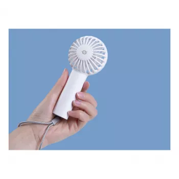 CONCEPTRONIC AERIVA01W Mini Ventilator tragbar Weiß – wiederaufladbar, 3 Geschwindigkeiten, USB-C