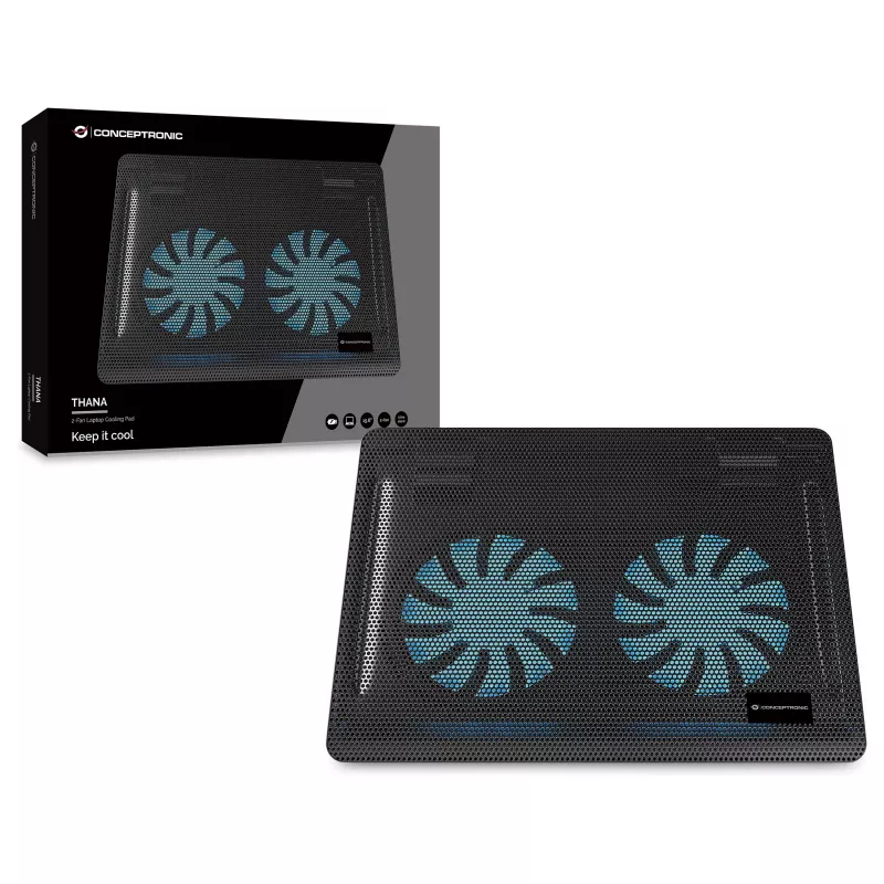 Conceptronic CNBCOOLPAD2F Notebook-Kühlpad 39,6 cm (15,6 inch)