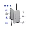 Conceptronic DONN34G 10-in-1 USB 3.2 Gen 2 MST Dockingstation, 4K60Hz HDMI, 8K30Hz DisplayPort, GbE, USB-C 10Gbps x 3, USB-A 480Mbps x 2, Audio, 100W USB PD