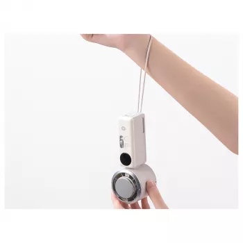 CONCEPTRONIC Turbo Handheld Fan mit Kühlplatte, Creme