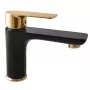 CONTIPRO DVT526 Waschtisch-Einhandmischer Matt Schwarz/Gold