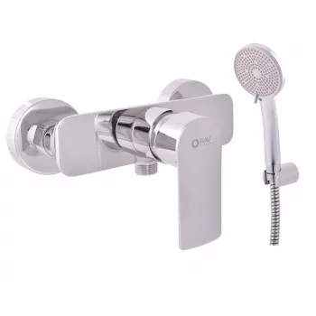 CONTIPRO Duscharmatur DVT481.5/1 Chrom Wandmontiert Einhandmischer aus Messing mit Keramikkartusche, G 1/2 inch Abgang, 150 mm Anschlussabstand