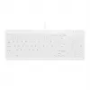 Contour ACTIVE KEY Hygiene Compact Ultraflat Wired USB Keyboard Schwarz (AK-C7012F-UVS-W/FR)