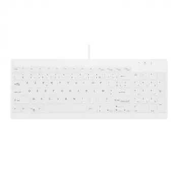 Contour ACTIVE KEY Hygiene Compact Ultraflat Wired USB Keyboard Schwarz (AK-C7012F-UVS-W/FR)
