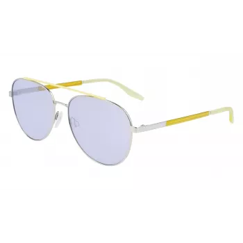 Converse CV100SACT045 Herren-Sonnenbrille im Quadratrahmen - Schwarzer Rahmen, graue Gläser, 57 mm