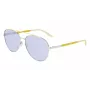Converse CV100SACT045 Herren-Sonnenbrille im Quadratrahmen - Schwarzer Rahmen, graue Gläser, 57 mm