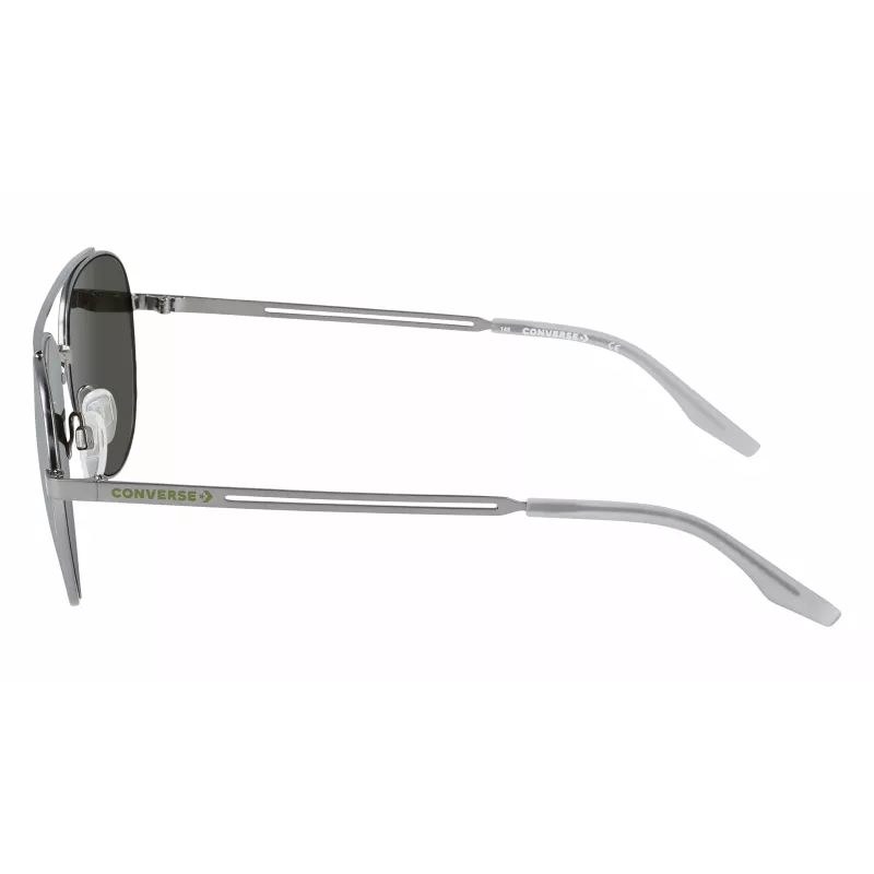 CONVERSE CV100SACT071 Herren-Sonnenbrille - Schwarzer Rahmen, Rauchgraue Gläser, 57 mm