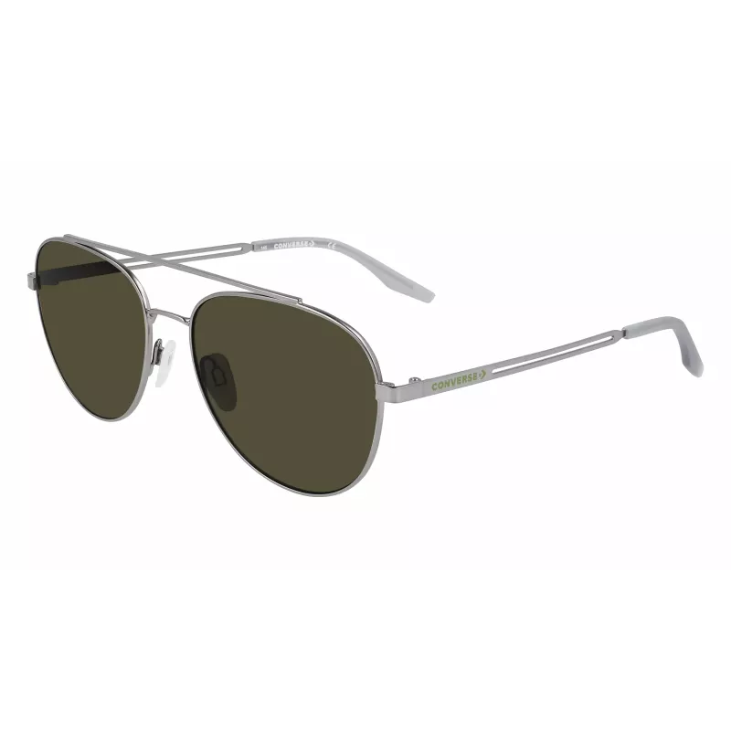 CONVERSE CV100SACT071 Herren-Sonnenbrille - Schwarzer Rahmen, Rauchgraue Gläser, 57 mm