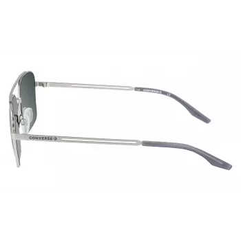 Converse CV101SACTI045 Herren-Rechteck-Sonnenbrille - Schwarzer Rahmen, graue Gläser, 56 mm