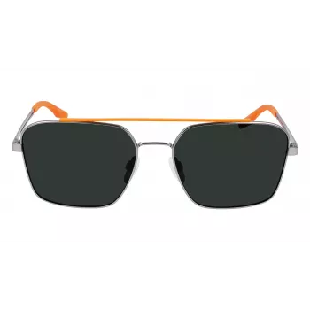 Converse CV101SACTITE7 Herren-Sonnenbrille - Matt schwarzer Rahmen, rauchgraue Gläser, 56 mm