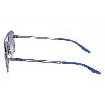 CONVERSE CV101STIVATE7 Herren-Sonnenbrille - Schwarzer Acetatrahmen, graue Polycarbonatgläser, UV400-Schutz, 56/17/145 mm