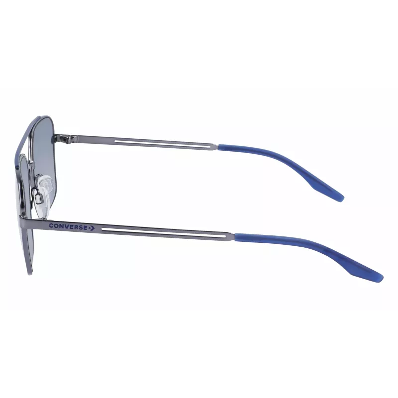 CONVERSE CV101STIVATE7 Herren-Sonnenbrille - Schwarzer Acetatrahmen, graue Polycarbonatgläser, UV400-Schutz, 56/17/145 mm
