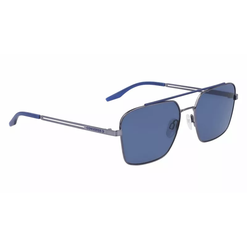 CONVERSE CV101STIVATE7 Herren-Sonnenbrille - Schwarzer Acetatrahmen, graue Polycarbonatgläser, UV400-Schutz, 56/17/145 mm