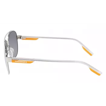 Converse CV300SDISR100 Herren-Sonnenbrille - Schwarzer Acetat-Rahmen, graue Polycarbonat-Gläser, 58 mm