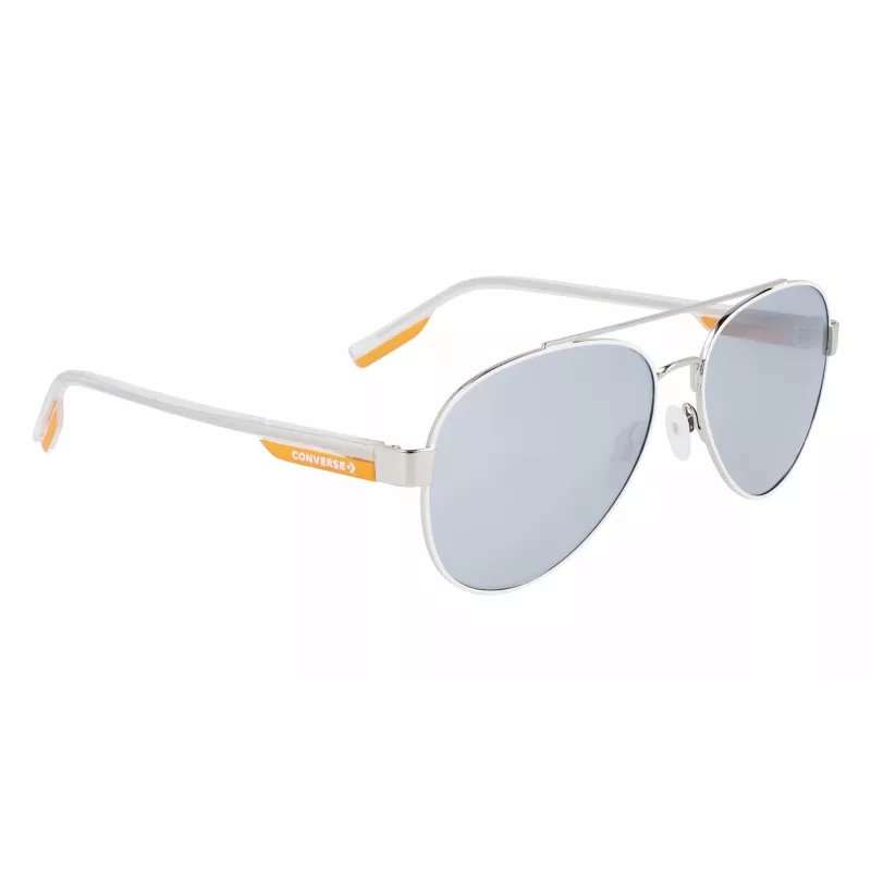Converse CV300SDISR100 Herren-Sonnenbrille - Schwarzer Acetat-Rahmen, graue Polycarbonat-Gläser, 58 mm